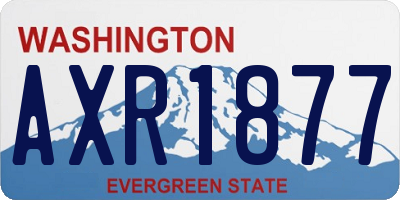 WA license plate AXR1877