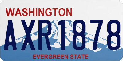 WA license plate AXR1878