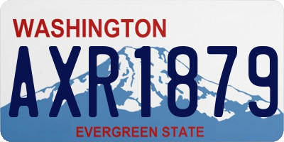 WA license plate AXR1879