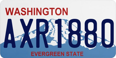 WA license plate AXR1880