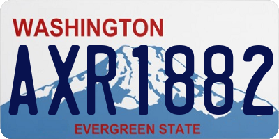 WA license plate AXR1882