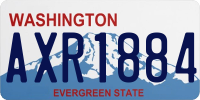 WA license plate AXR1884