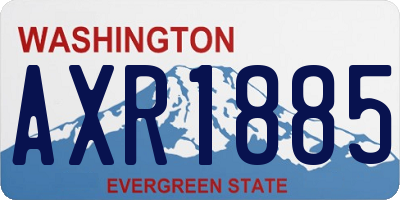 WA license plate AXR1885