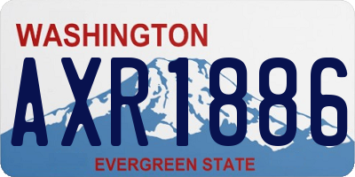 WA license plate AXR1886