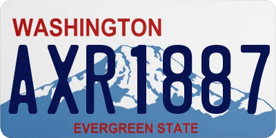 WA license plate AXR1887