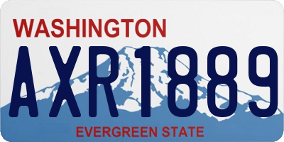 WA license plate AXR1889