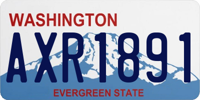 WA license plate AXR1891