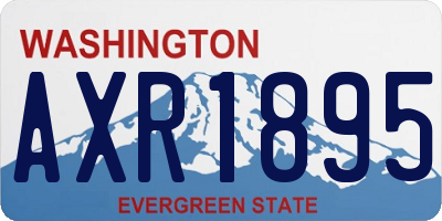 WA license plate AXR1895