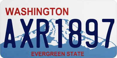 WA license plate AXR1897