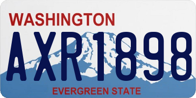 WA license plate AXR1898