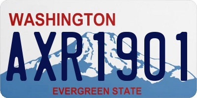 WA license plate AXR1901