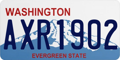 WA license plate AXR1902