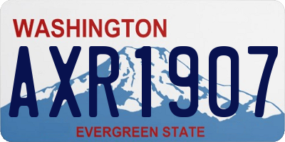 WA license plate AXR1907