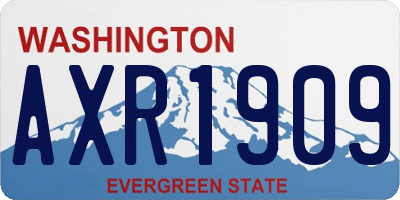 WA license plate AXR1909