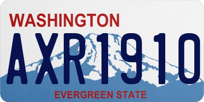 WA license plate AXR1910