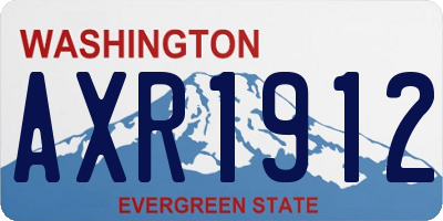 WA license plate AXR1912