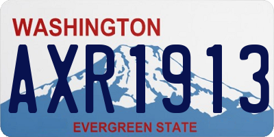 WA license plate AXR1913