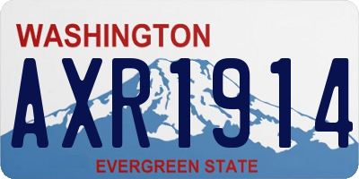 WA license plate AXR1914