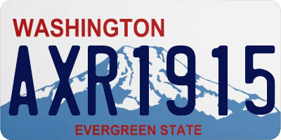 WA license plate AXR1915