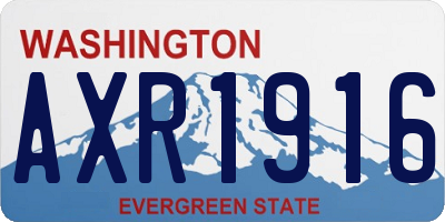 WA license plate AXR1916