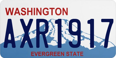 WA license plate AXR1917