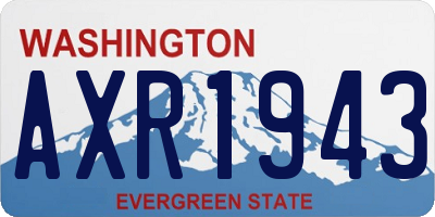WA license plate AXR1943