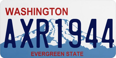 WA license plate AXR1944