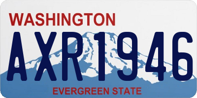 WA license plate AXR1946