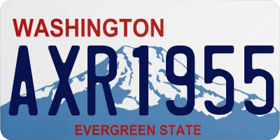 WA license plate AXR1955