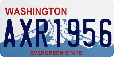 WA license plate AXR1956