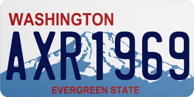 WA license plate AXR1969