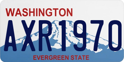 WA license plate AXR1970