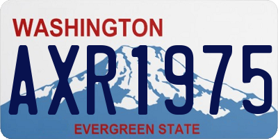 WA license plate AXR1975