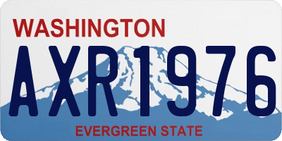 WA license plate AXR1976