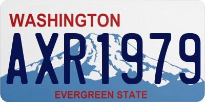 WA license plate AXR1979