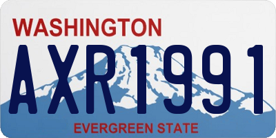 WA license plate AXR1991