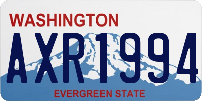WA license plate AXR1994