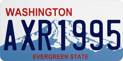 WA license plate AXR1995