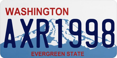 WA license plate AXR1998