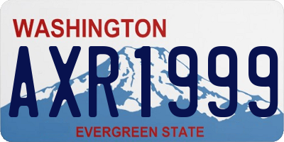 WA license plate AXR1999
