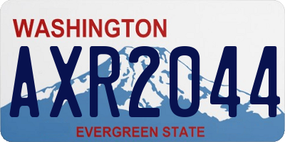 WA license plate AXR2044