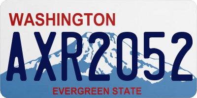 WA license plate AXR2052