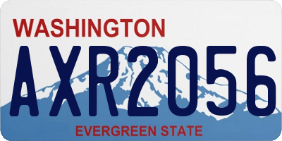 WA license plate AXR2056
