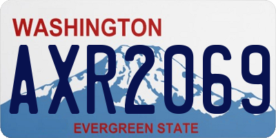 WA license plate AXR2069