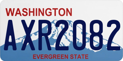 WA license plate AXR2082