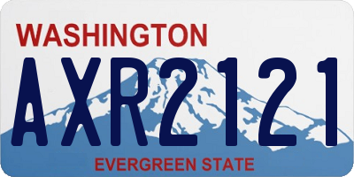WA license plate AXR2121