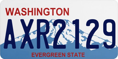 WA license plate AXR2129