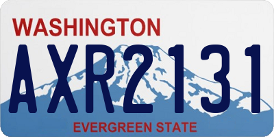 WA license plate AXR2131