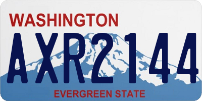 WA license plate AXR2144