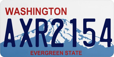 WA license plate AXR2154